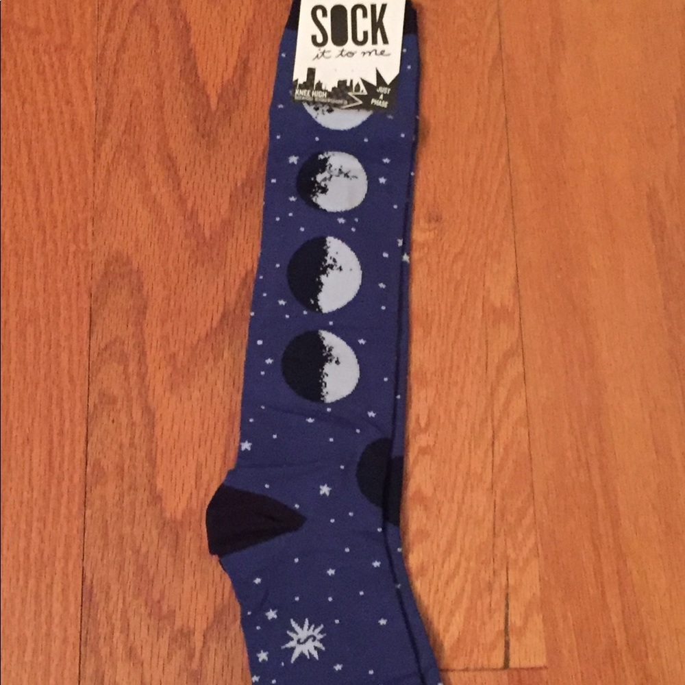 🌙 Phases of the Moon Socks | Lunar Knee Highs